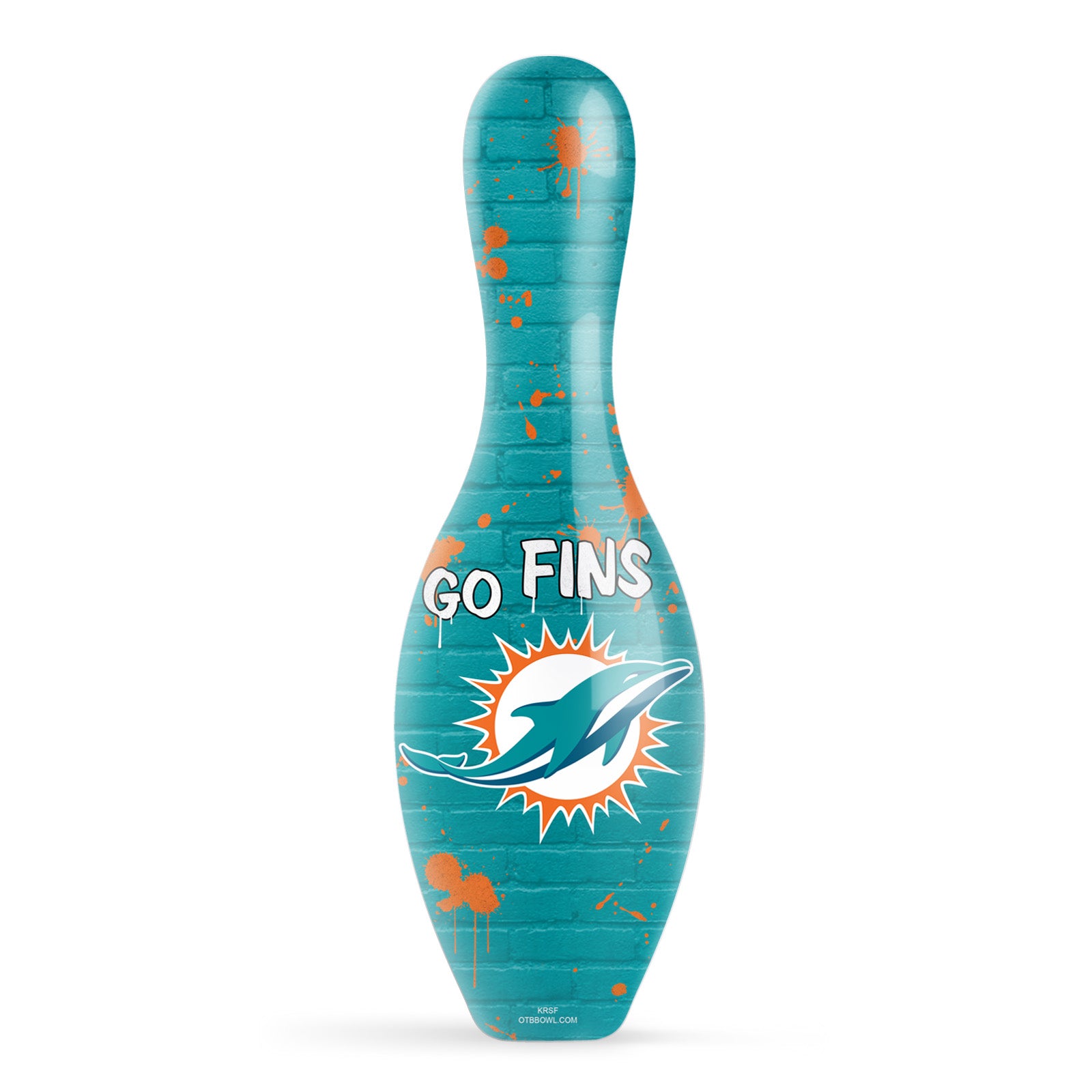 Miami Dolphins Graffiti Pin