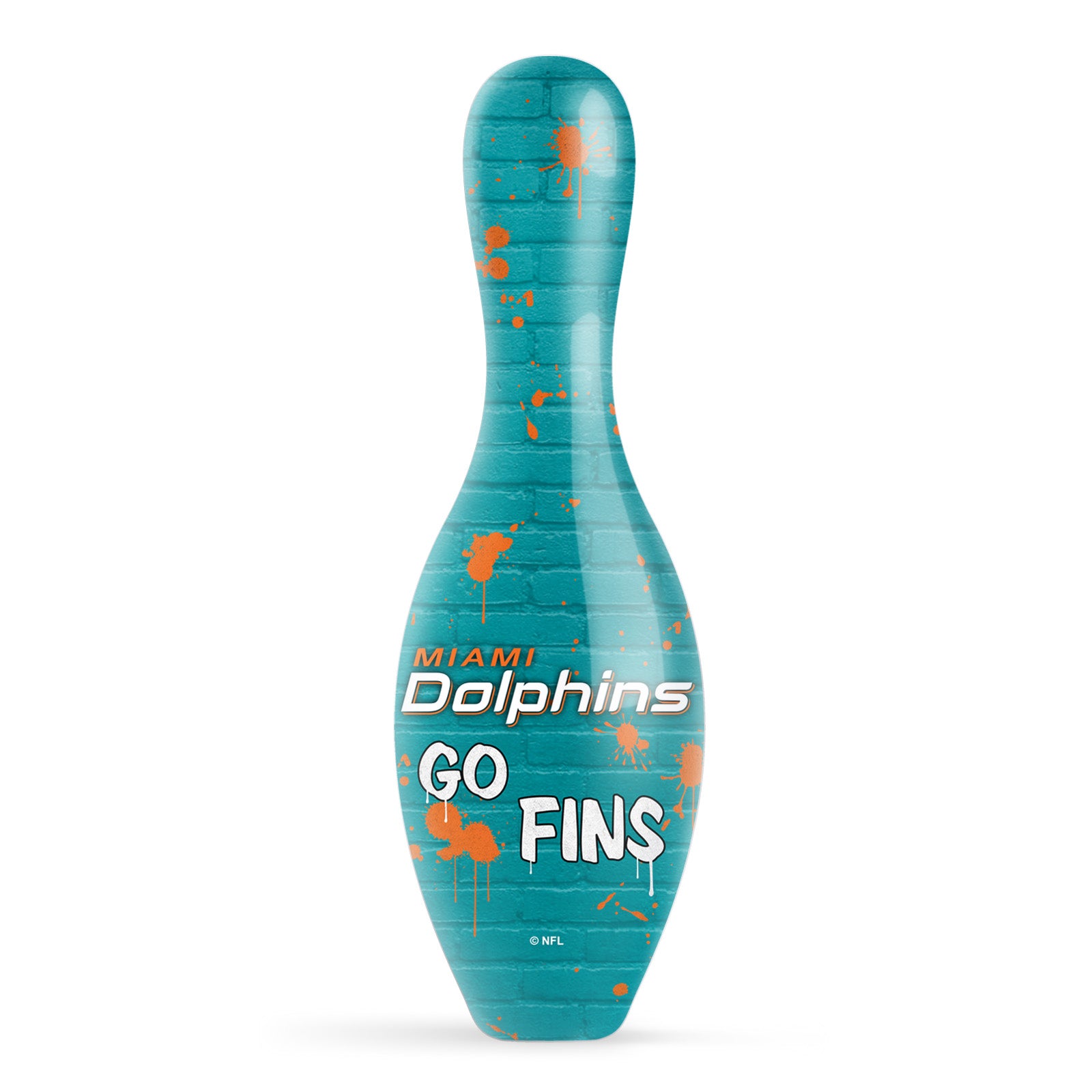 Miami Dolphins Graffiti Pin