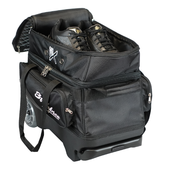 calcutta large rolling tackle bag KR Strikeforce Royal Flush Double Roller Bowling Bag