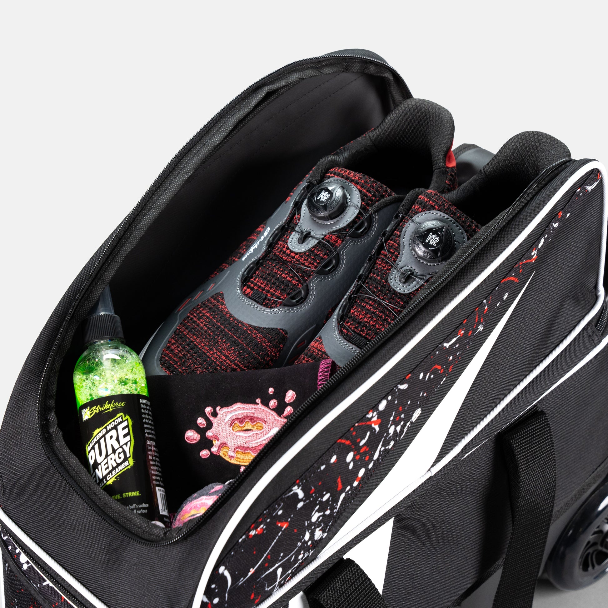 Cruiser Double Roller Black/Red/White Splash