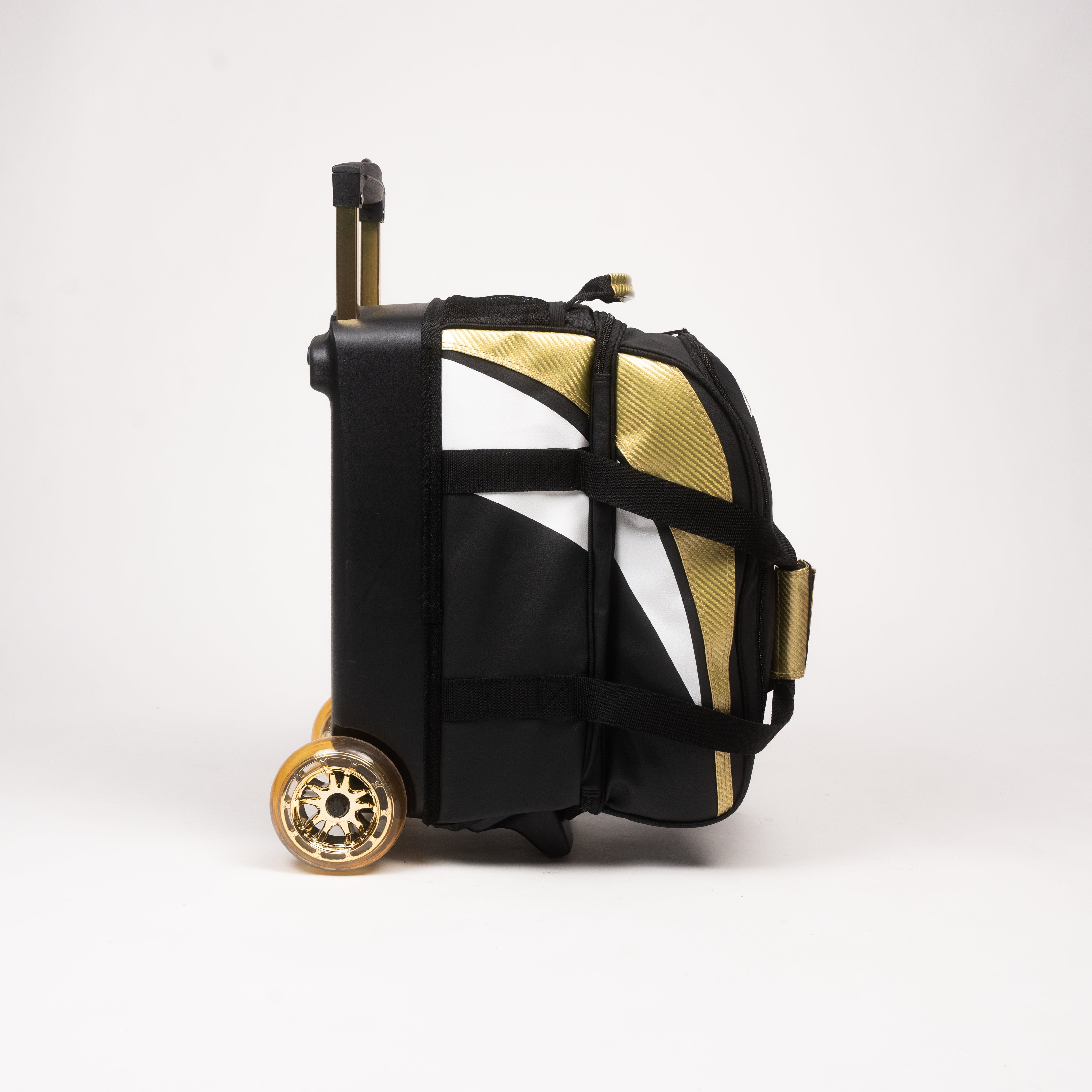 【送料&関税込】Golden  Bowling Bag Custom Double Roller Bowling Bag with Smooth Rolling Two
