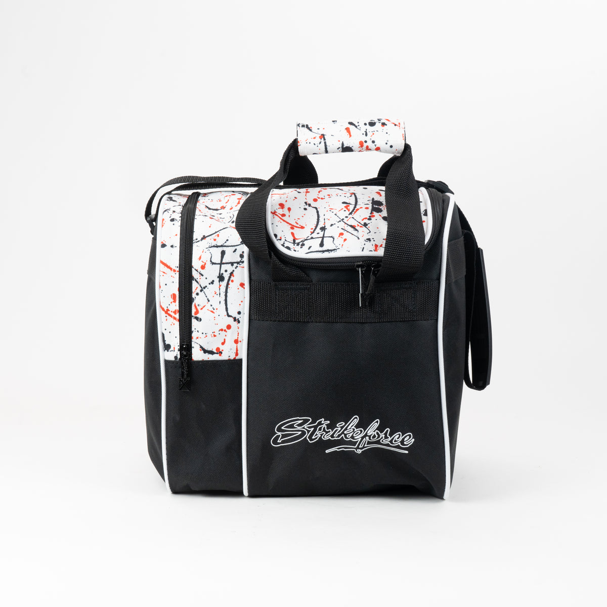 Rook Single Tote White/Black/Red Splash