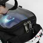 White/Black/Red Splash Slim Triple Tote