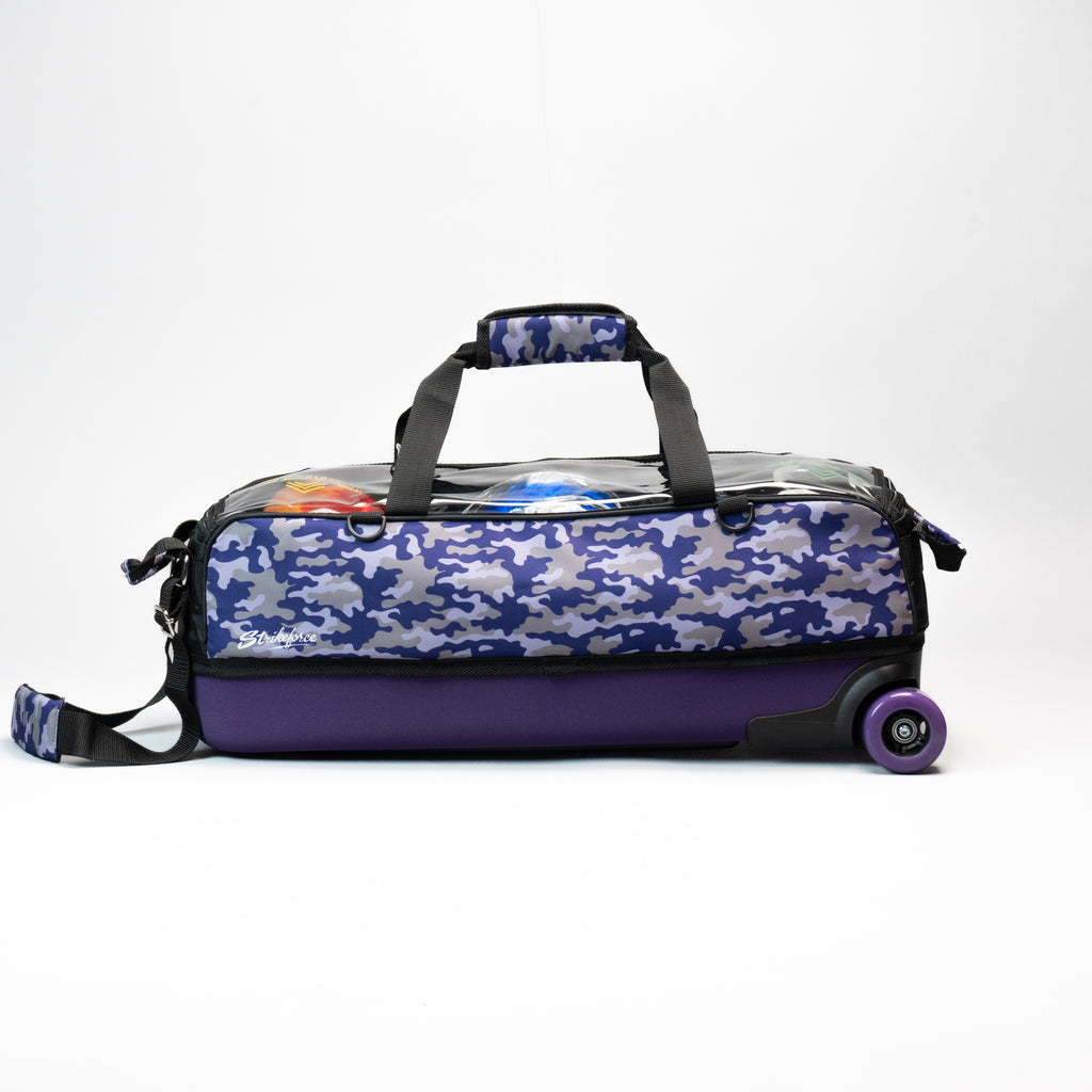 Purple Camo Slim Triple Tote