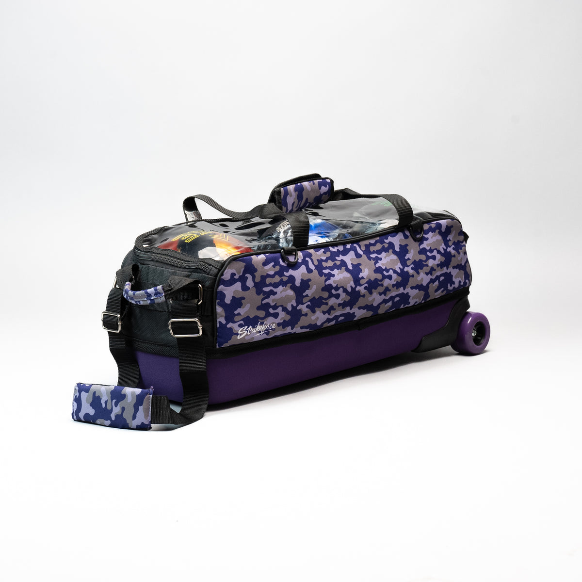 Purple Camo Slim Triple Tote