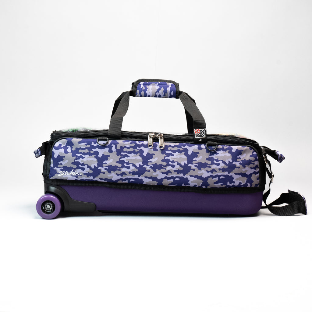 Purple Camo Slim Triple Tote