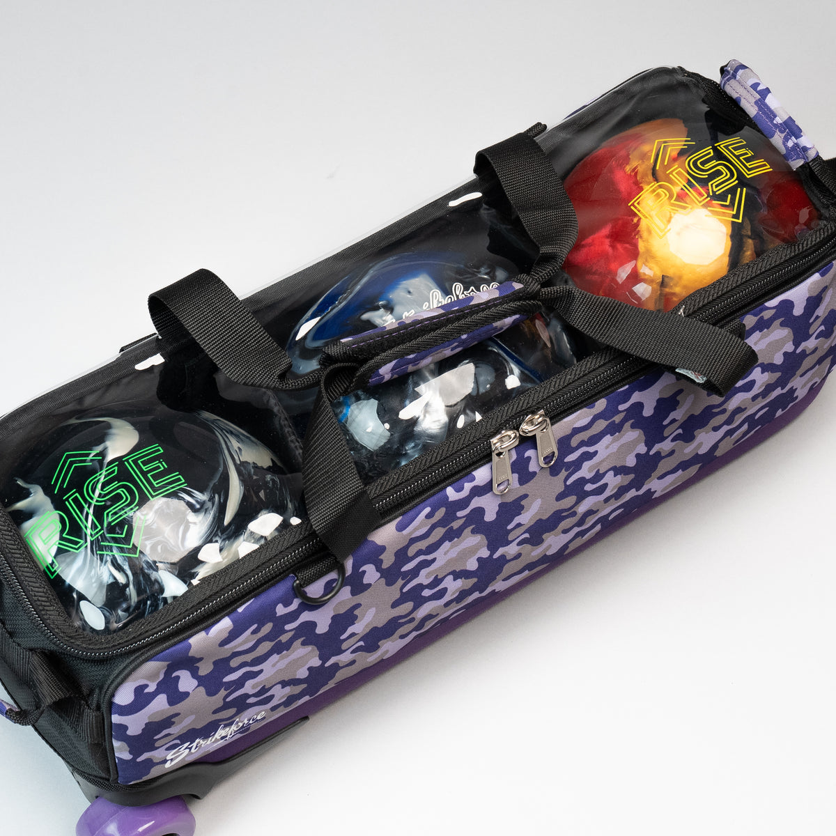 Purple Camo Slim Triple Tote