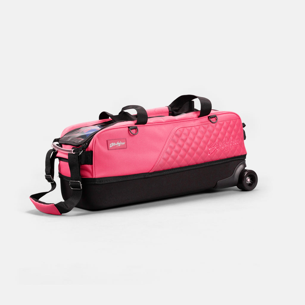 Diamond Slim Triple Tote w/ Shoe Bag - Pink LE