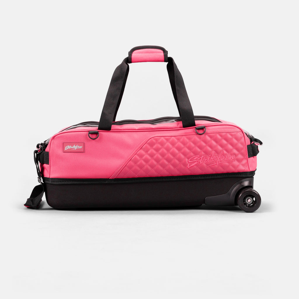 Diamond Slim Triple Tote w/ Shoe Bag - Pink LE