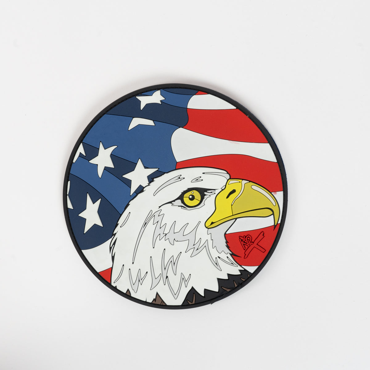 Round Shammy USA Flag/Eagle