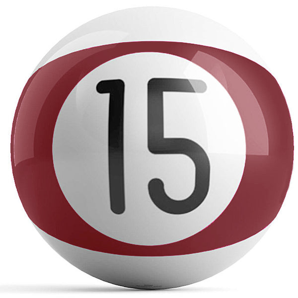Burgundy Stripe 15 Ball