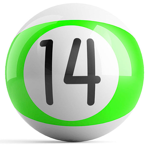 Green Stripe 14 Ball