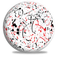 White/Black/Red Splash