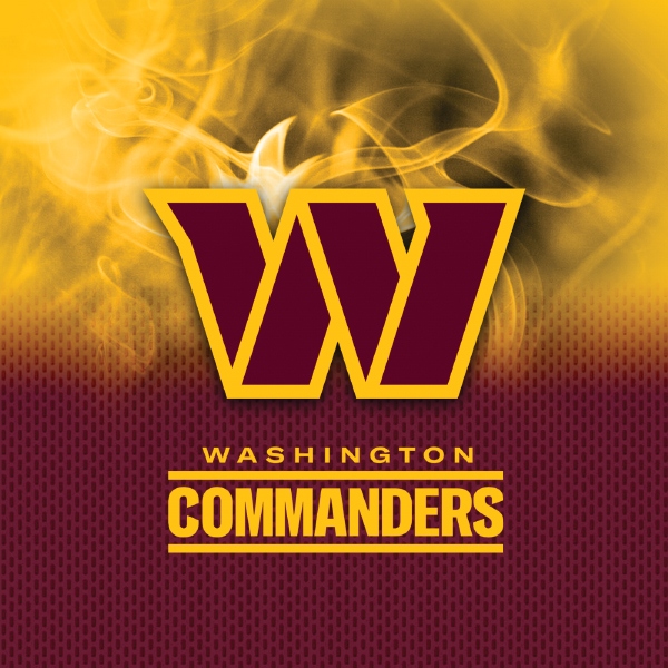 Washington Commanders On fire dye sublimated Bowling Towel