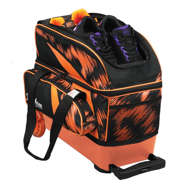 KR Strikeforce Cruiser Scratch Double Roller Bowling Bag with Shoe and Accessory Compartments 
